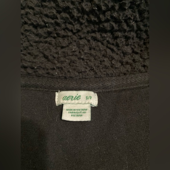 Aerie women’s S snap up fleece/sherpa like pullover - Picture 2 of 8